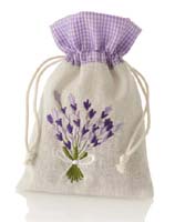 Leinensack Lavendel Romantik befllt