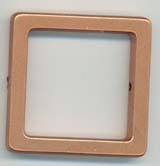 Acrylviereck, gold