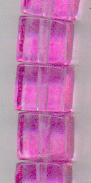 10 Glaswrfel, rosa