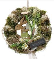 Kranz Holz Hase