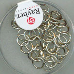 Ringerl 7mm, 50 Stück, platin